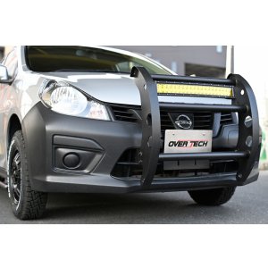 画像: ワイルド プッシュバー 日産 Y12 AD NV150 ナンバーオフセットプレート付